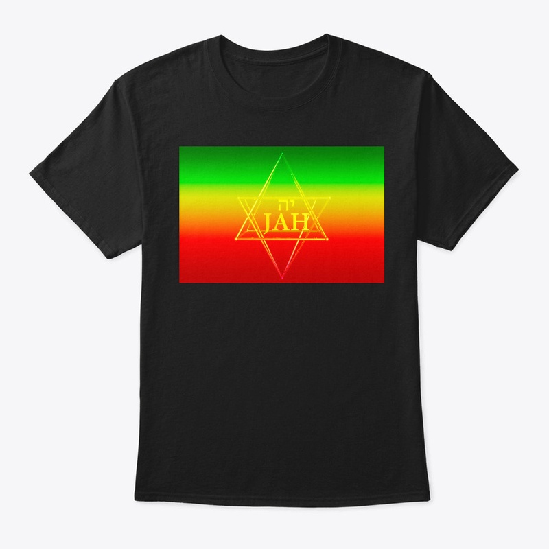jah in hebrew with golden star of David