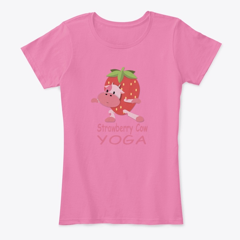 Strawberry cow yoga