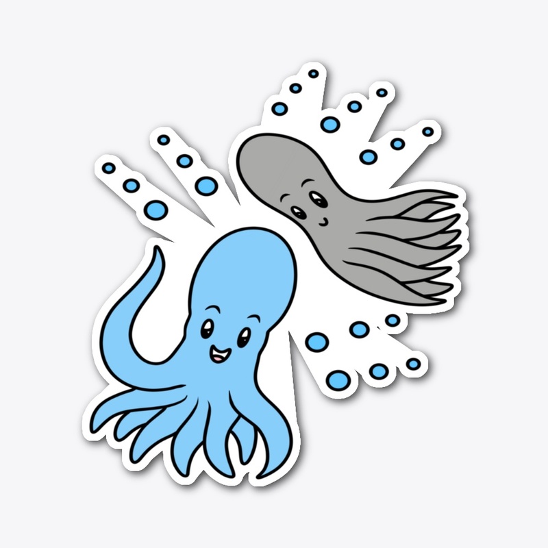 Cute cartoon octopus