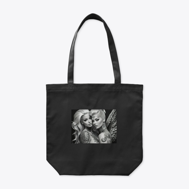 Black and white angels