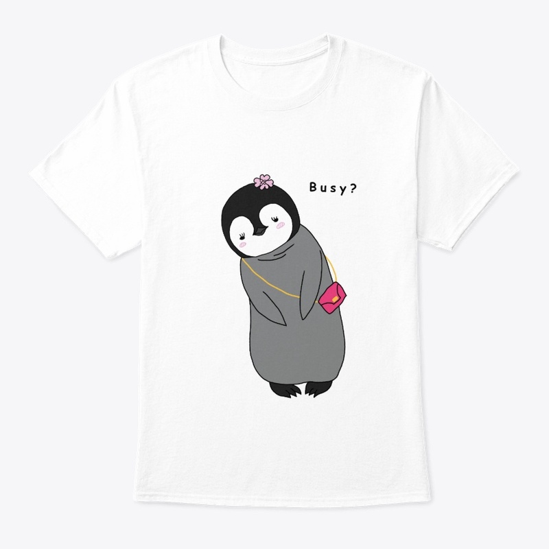 Busy? - Cute Baby Penguin Design