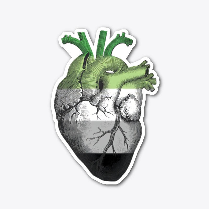 Aromantic Pride Anatomical Heart