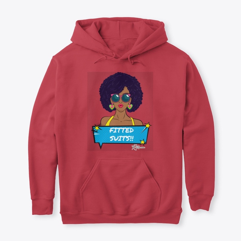 Fitted Suits Pop Art Afro Woman