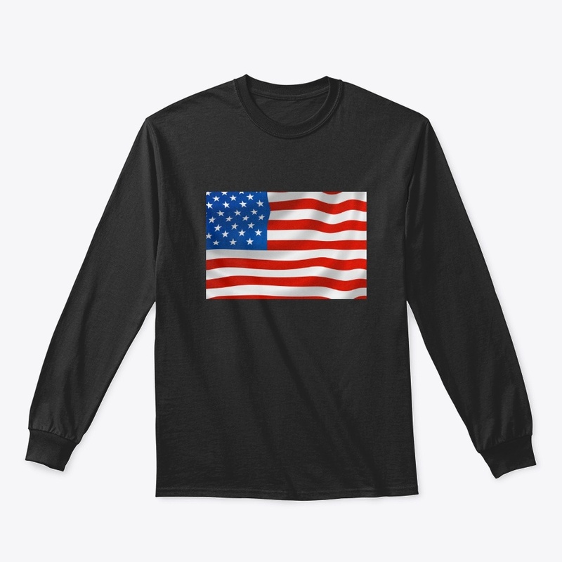 Beautiful American Flag Tee Tshirt