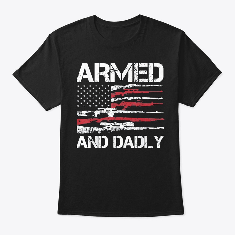 Armed And Dadly USA Flag