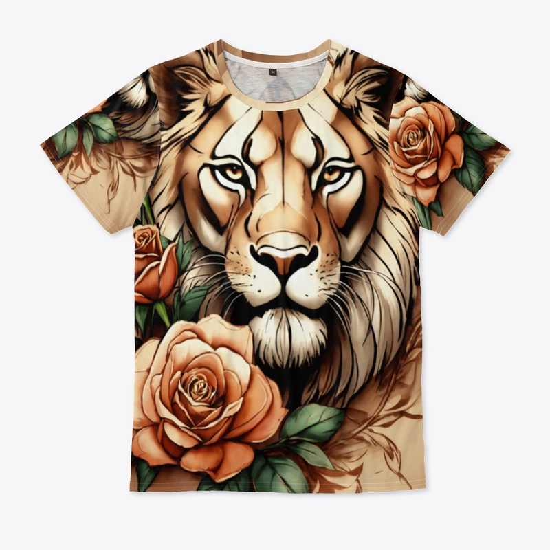 Geometric lion Aswome design 