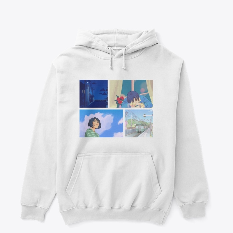 Anime Essence White Hoodie 