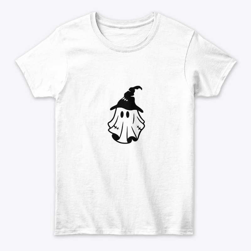 Minimalist Ghost Halloween T-Shirt