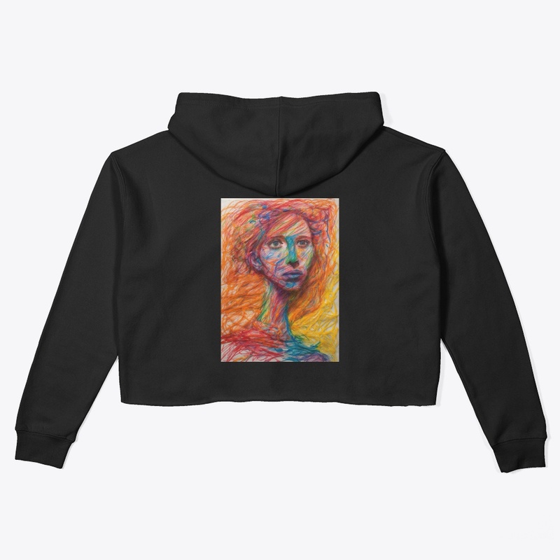 Designer crop hoodie for women 