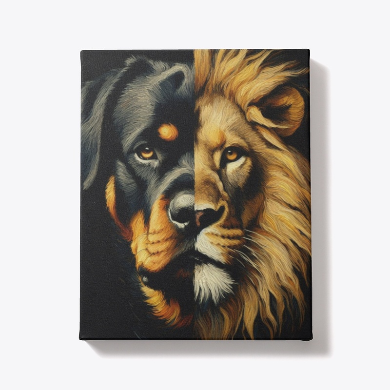 Rottweiler & Lion