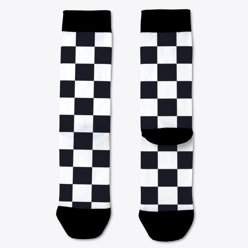 Black White Checker Board Check Pattern