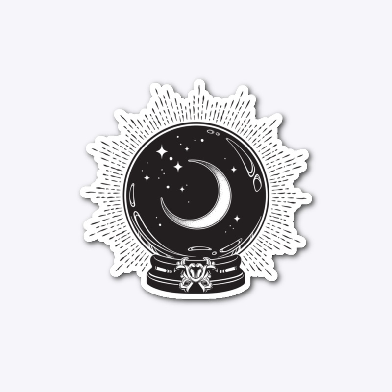 Crescent Moon Crystal Ball