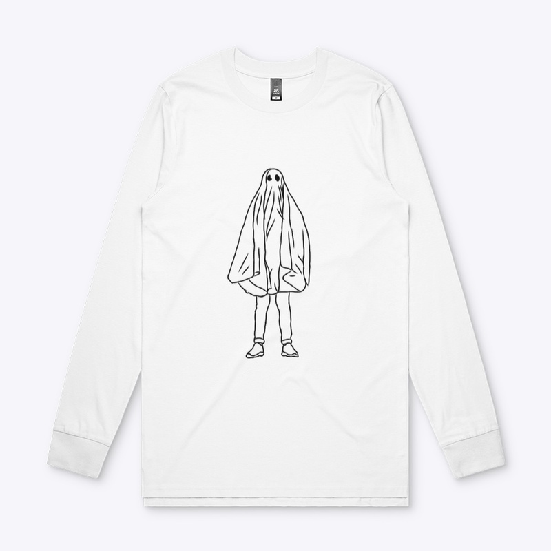 Large Icon Ghostie Black on White