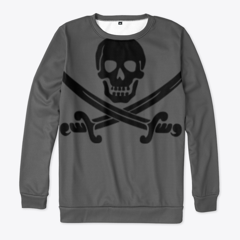 Skull pirate and sword design