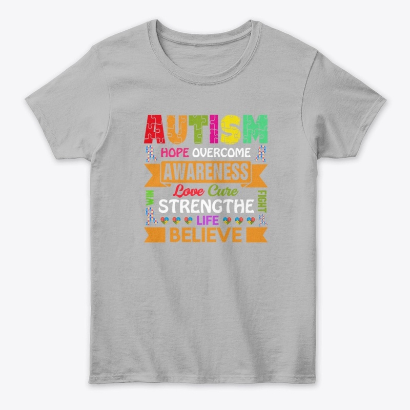 Autism Shirt - HOPE OVERCOME AWARENESS