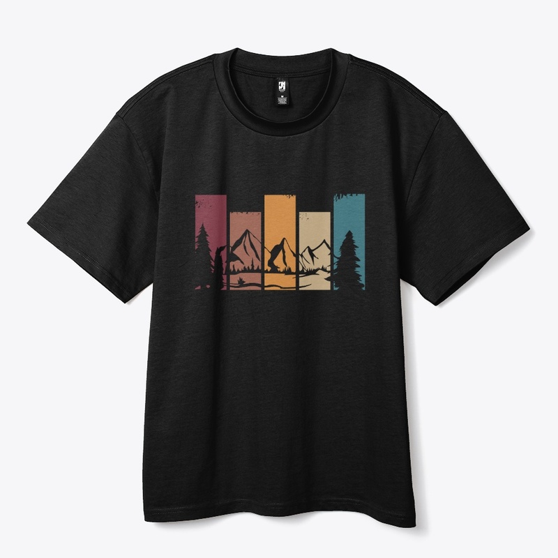 Vintage Mountain Sunset T-Shirt