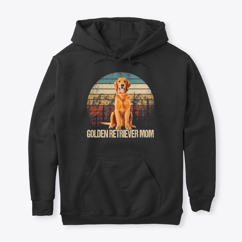 Vintage Golden Retriever Mom Funny Dog