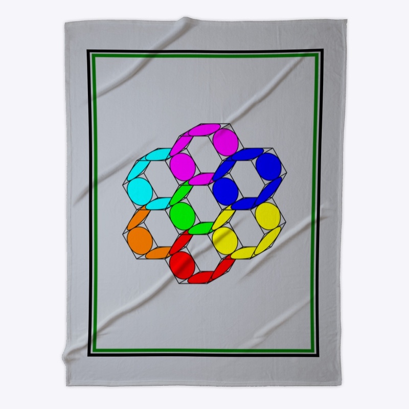 Geometric Mystery Fleece Blanket
