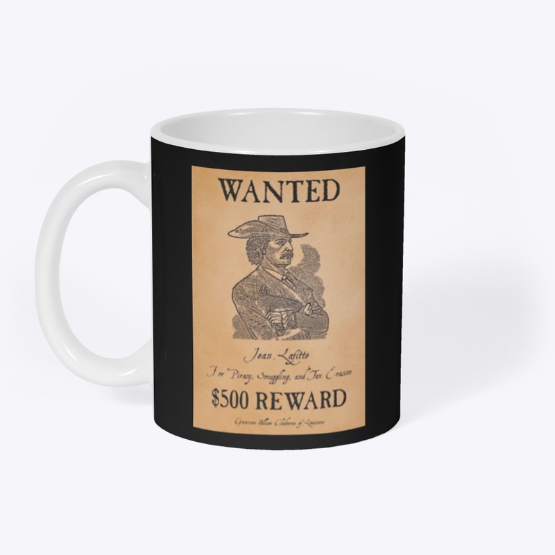 Jean Lafitte Wanted Poster