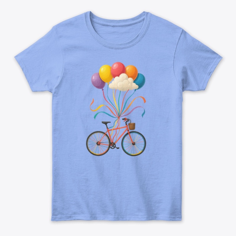"Up & Away" – Bicycle Balloon Print