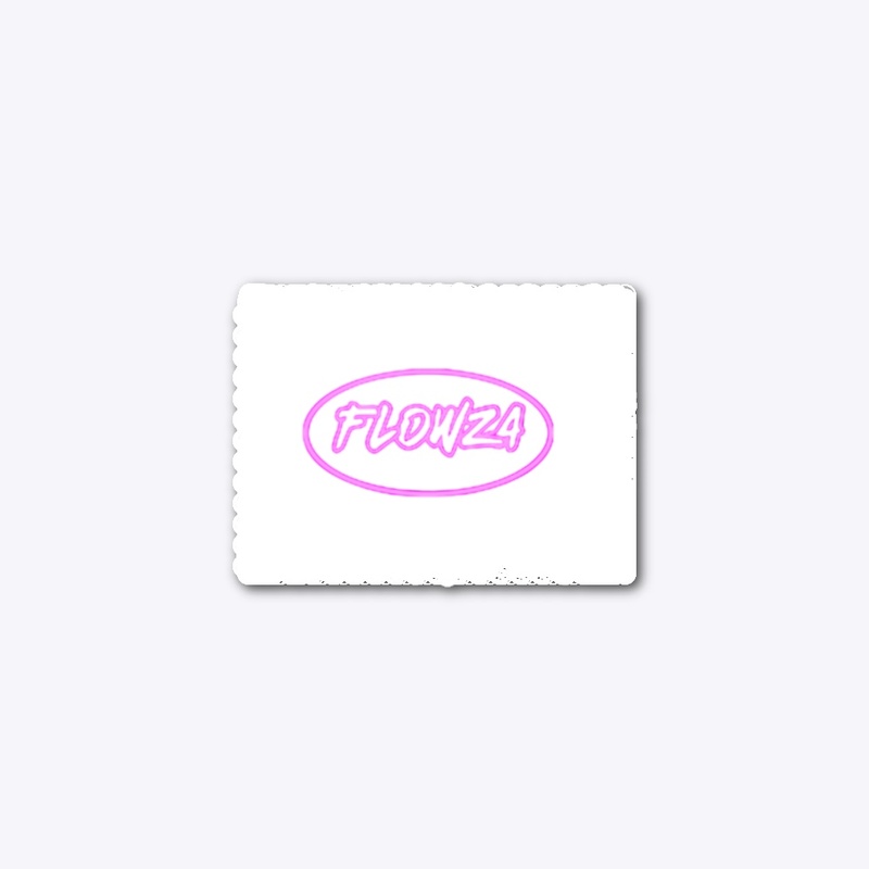 Flowza Pink Sticker