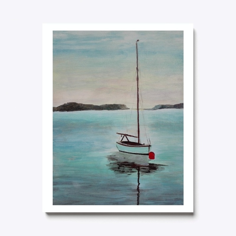 Calm Waters & Sail Boat