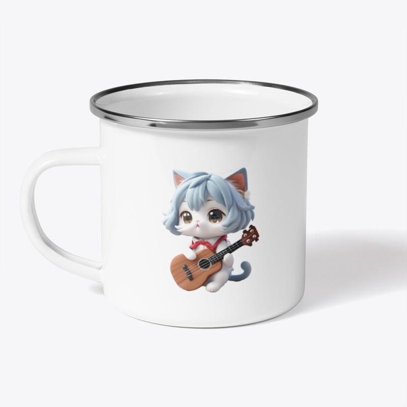 Ukulele Cute Kitten