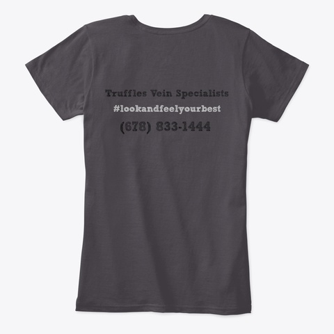 Just Here For The Boos Heathered Charcoal  T-Shirt Back
