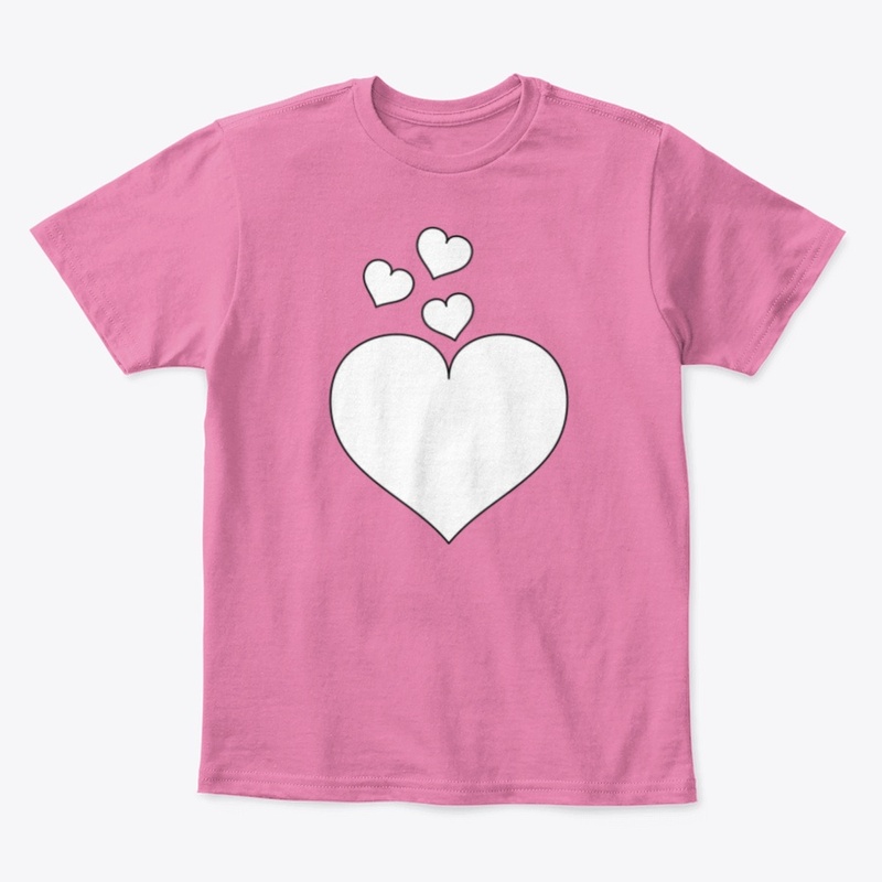 White Heart Kid's Tee