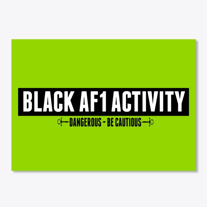 Black Air Force Activity Sticker