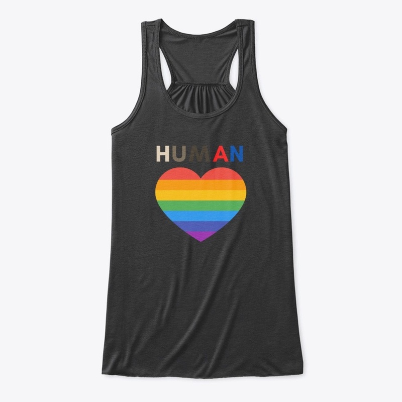 Human heart rainbow