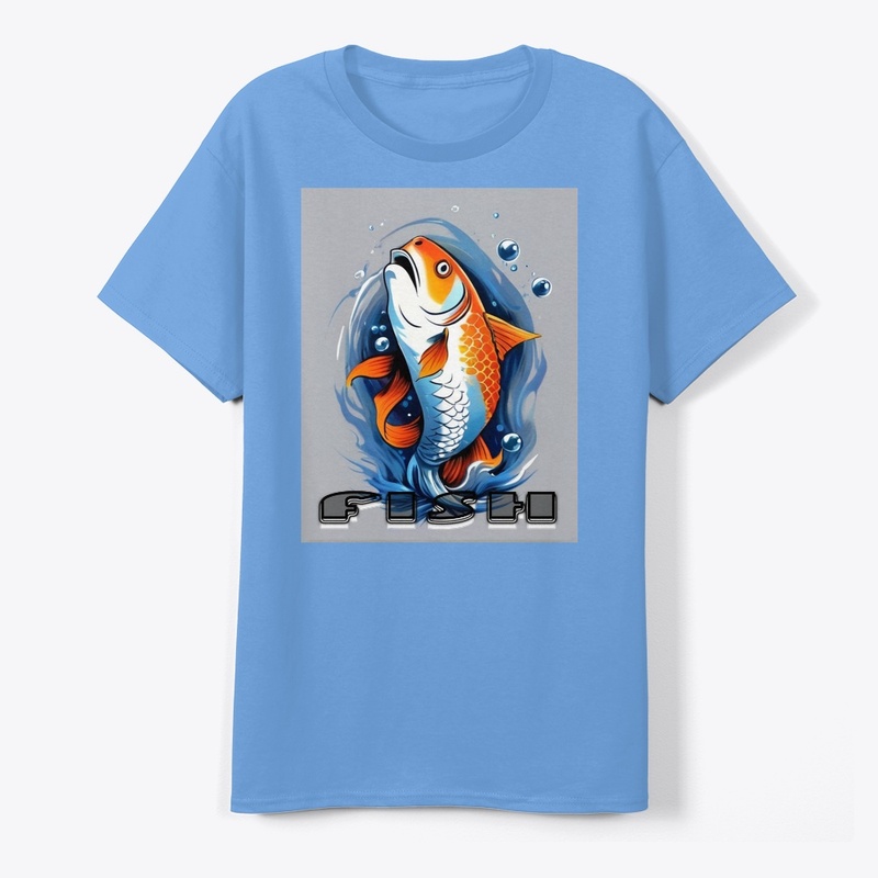 "Fish" themed t-shirt design