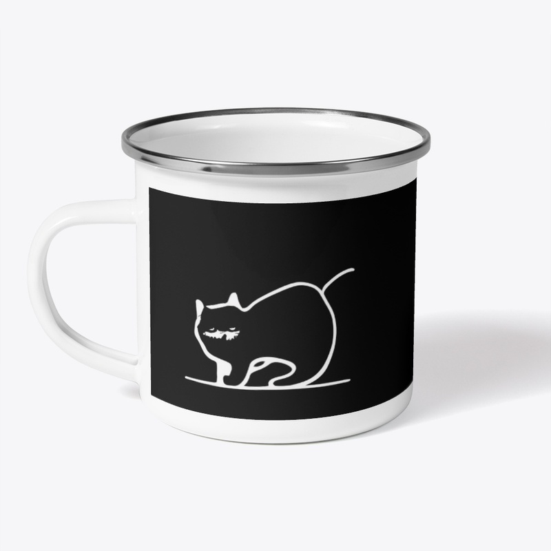 black and white cat