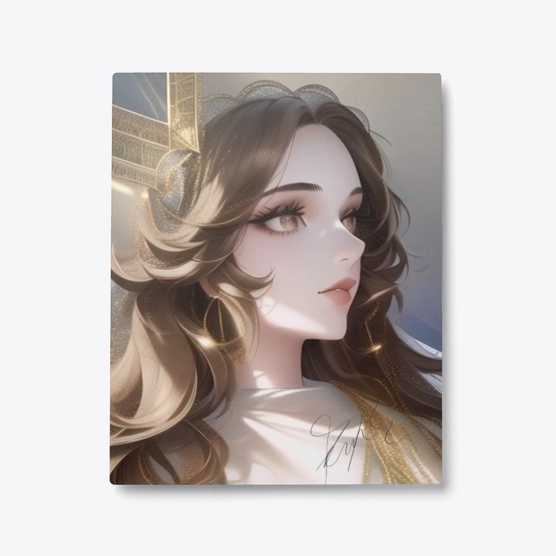 Anime Manga Themed Golden Queen