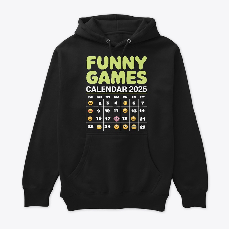 Funny Games Calendar2025 Iconic Design. 