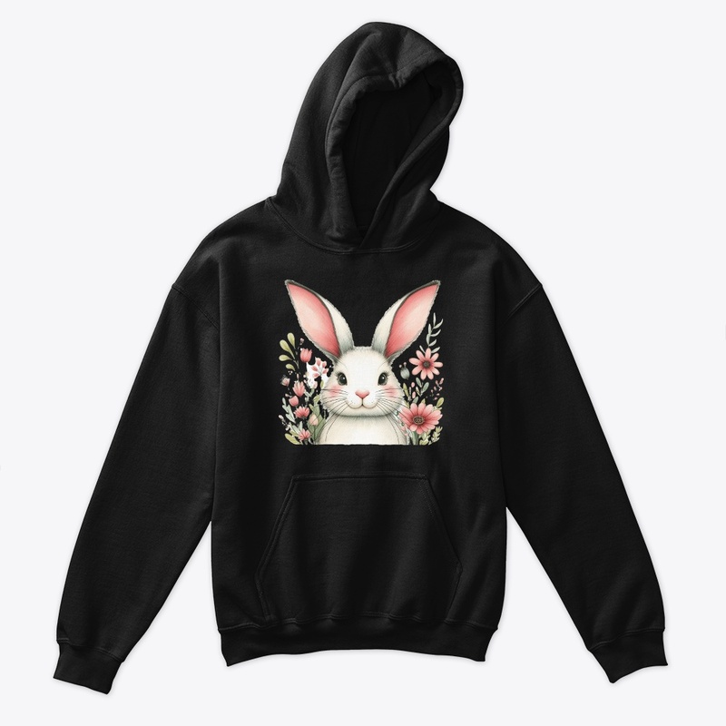 Cute Rabbit Face babies hoodie 