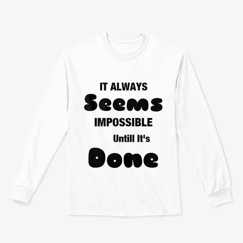 Quote printed classic long sleeves 
