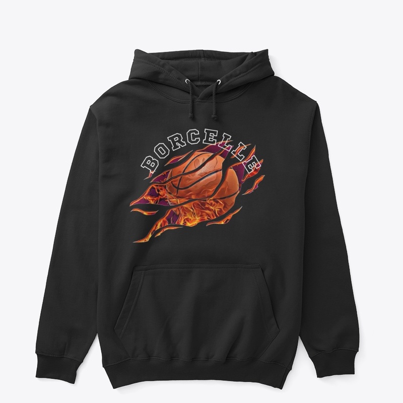 Black Orange Basket Ball T-Shirt