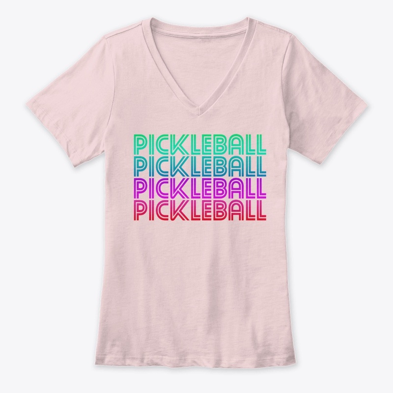 Pickleball Retro Tops Light Colors