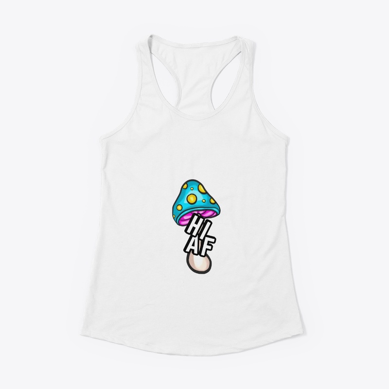 High As Fuck [] Neon Blue Mushroom