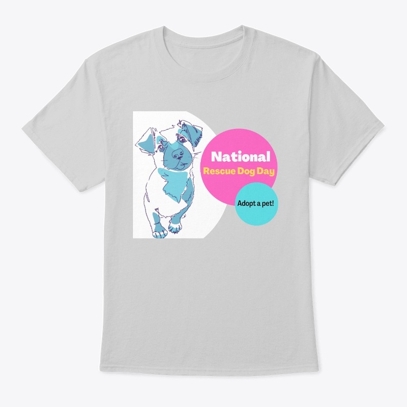 National Rescue dog day T Shirt design 