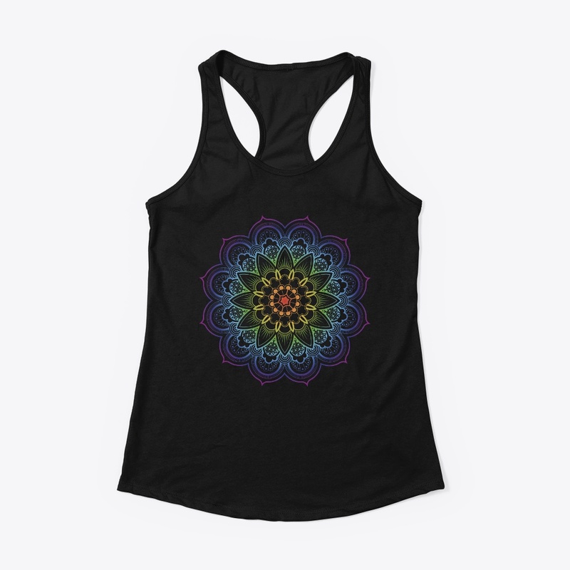 Mandala Rainbow Flower