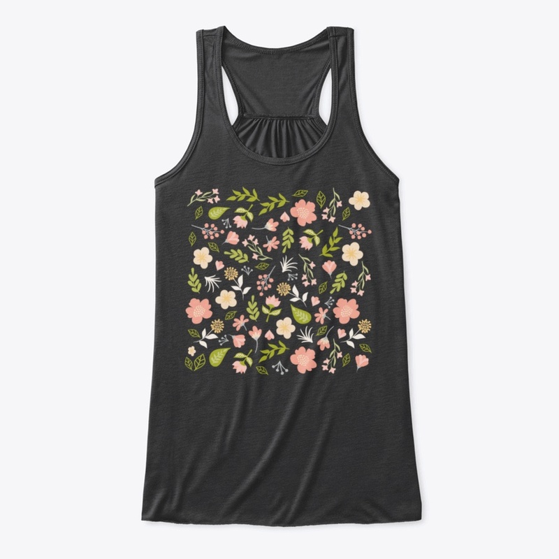 Spring grass and flowers