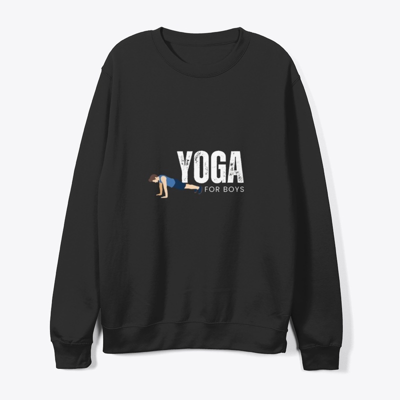 Yoga for boys creative design