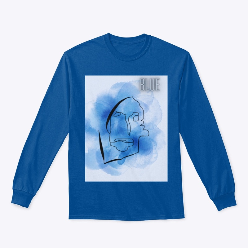 Blue face
