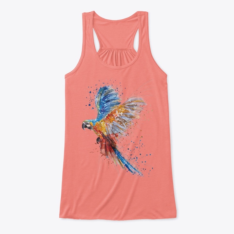 Parrot Bird Watercolor painting Drawing