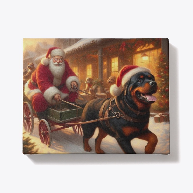 Rottweiler Santa