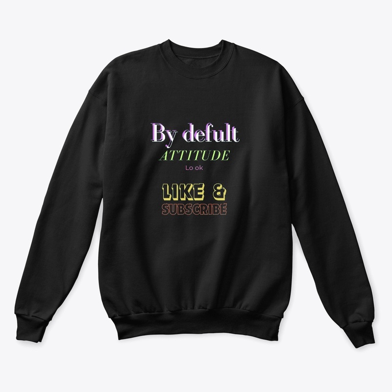 Defult attitude look design tshirt