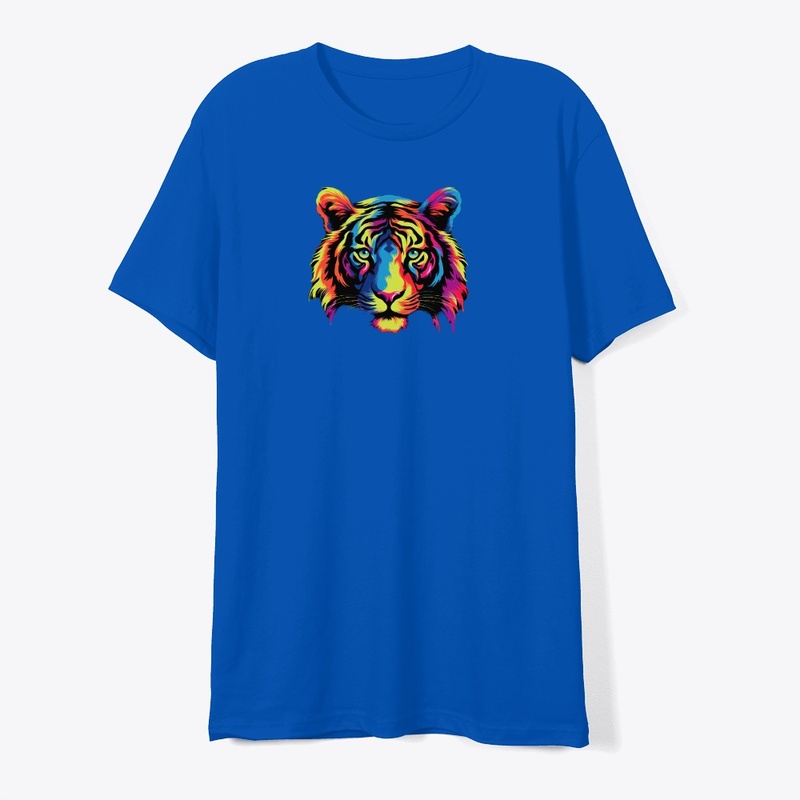 vibrant colors tiger