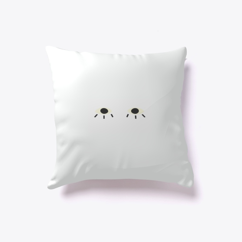 eye print cushion and yoga mat